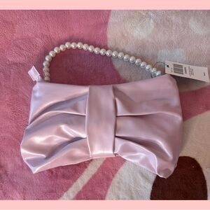 Pink Bow Pearl mini hand  Bag